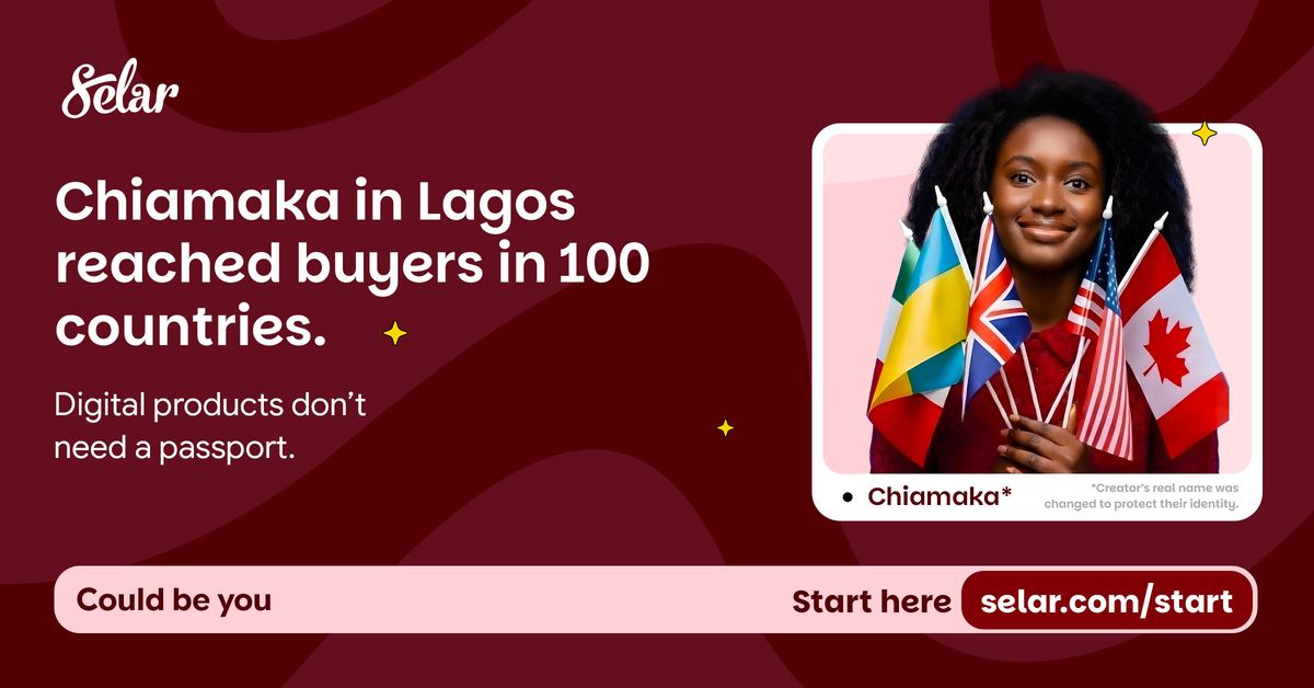 Could Be You creative: Chiamaka in Lagos reached buyers in 100 countries