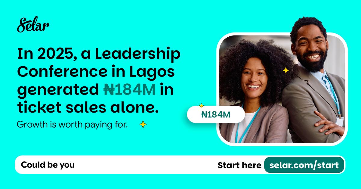 Could Be You creative: a Leadership Conference in Lagos generated ₦184 million in ticket sales alone