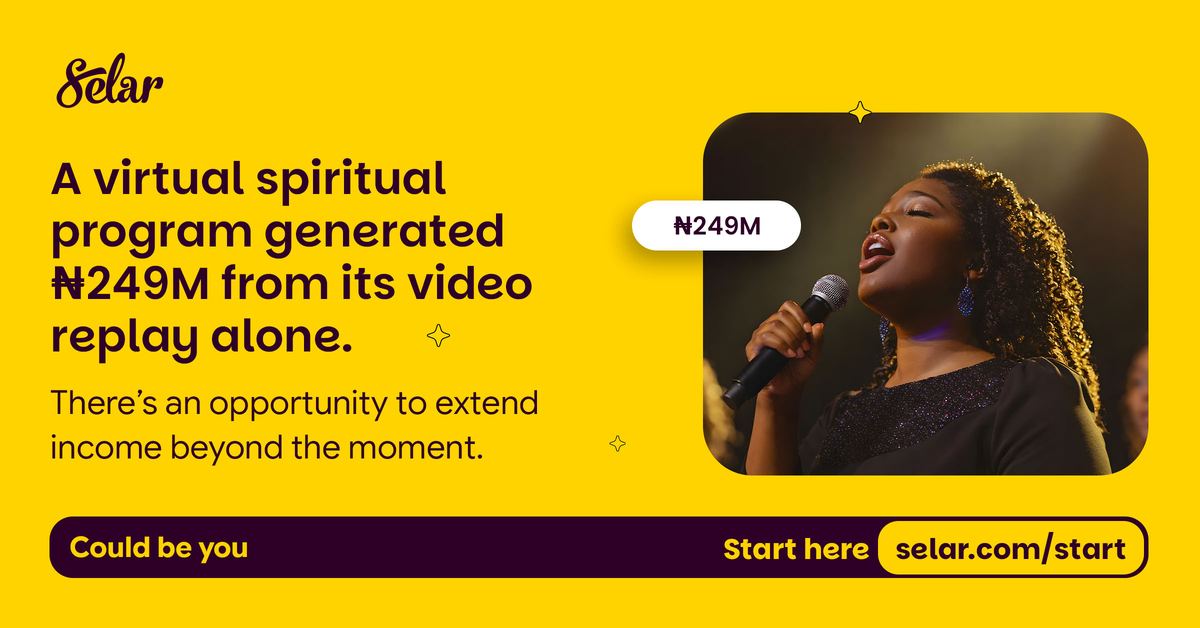 Could Be You creative: a virtual spiritual program generated ₦249 million from its video replay alone